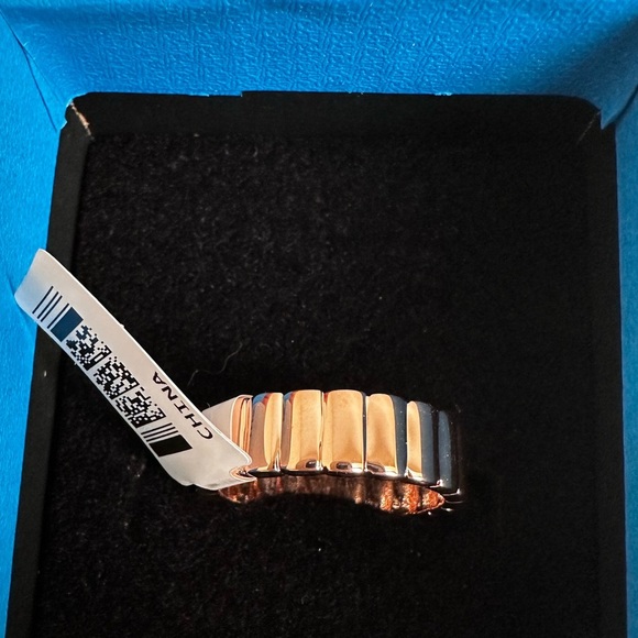 Rose Gold over Sterling Women's Ring - Picture 5 of 6